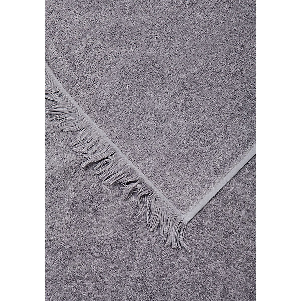2-tlg. Frottier-Set mit Fransen 100x160 cm