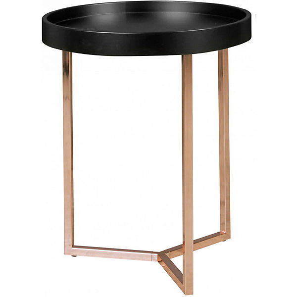 Beistelltisch Bugholz & Kupfer ø 40 cm