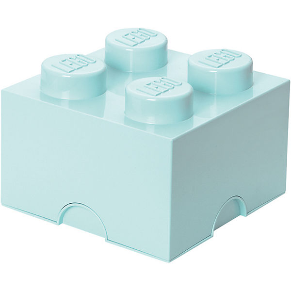 LEGO Aufbewahrungsbox Storage Brick Stein aqua, 4 Noppen