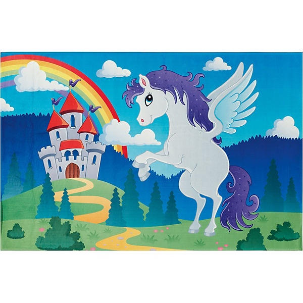 Kinderteppich Einhorn Märchen, 110 x 170 cm