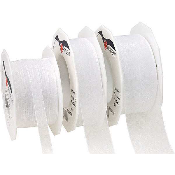 25m Geschenkband 10mm "Organza"