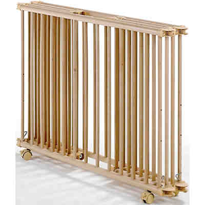 Laufgitter Lucilee, klappbar, Buche massiv, natur lackiert, 80 x 102 cm 2