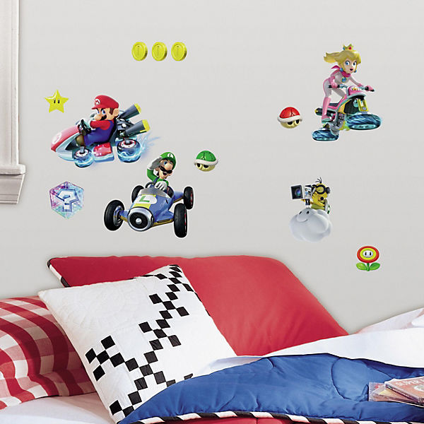 Wandsticker Nintendo Mario Kart 8, mehrfarbig