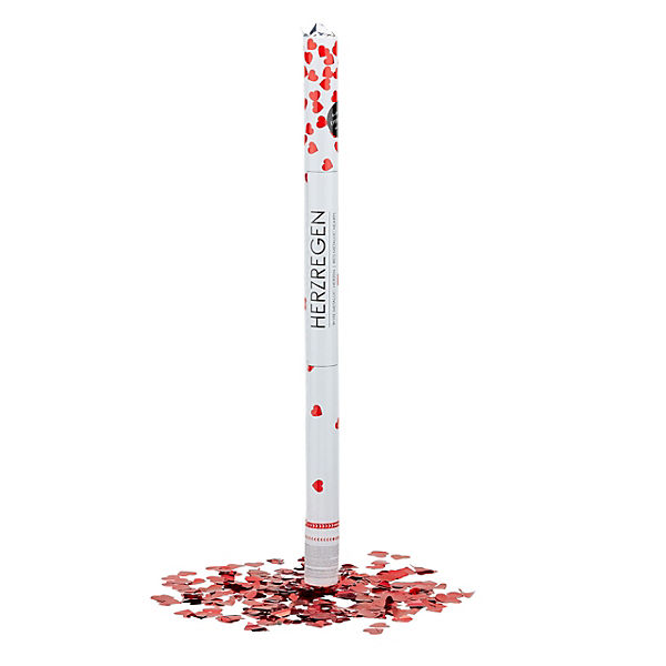 Party-Popper 80 cm "Herzen"
