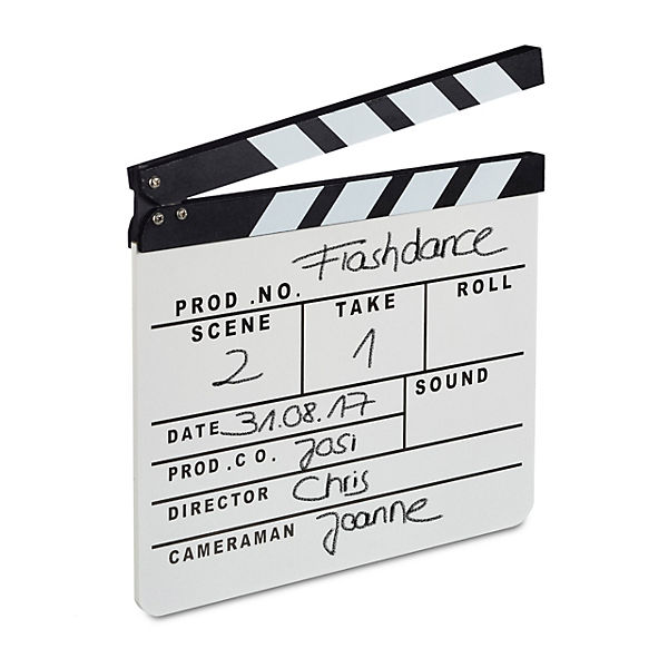 Filmklappe weiß