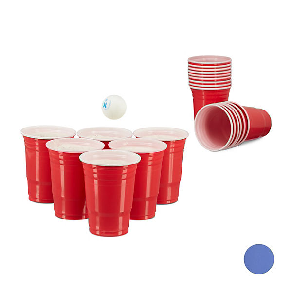 50er-Set Getränkebecher "Beer Pong"