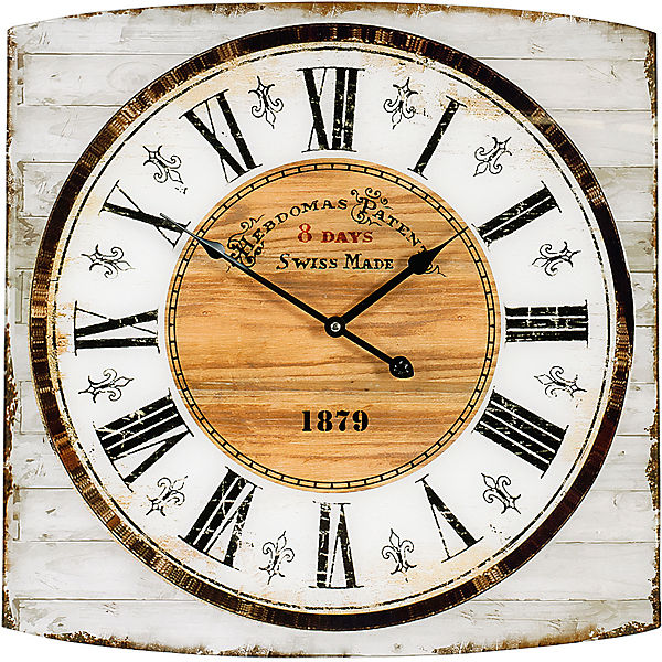 Glas Wanduhr "1879" 50x50 cm