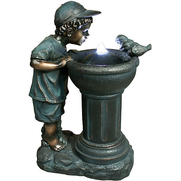 Gartenbrunnen "Junge&Vögel" H70 cm