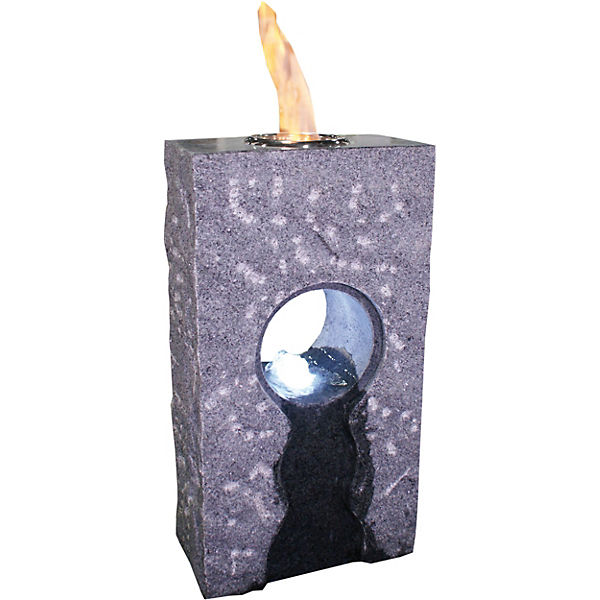 Granit Feuer-Wasserspiel H47 cm