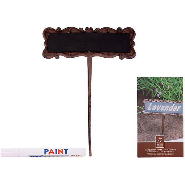 Pflanzenschild mit Marker H27 cm
