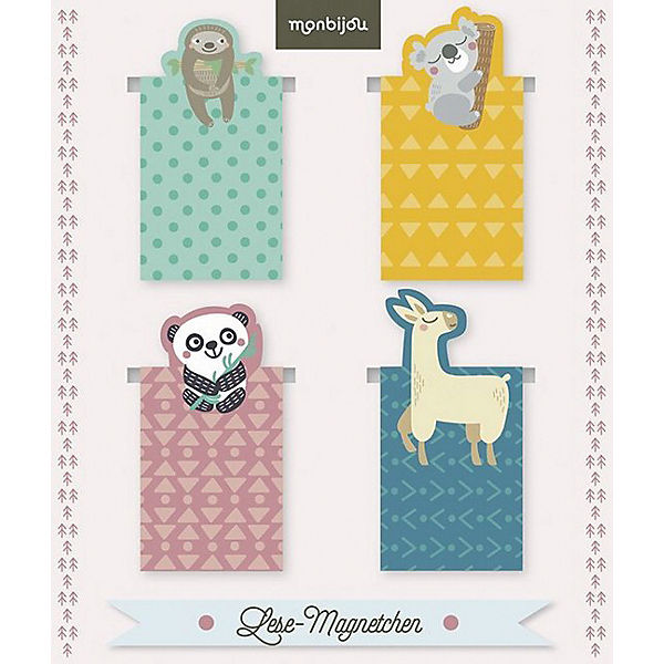 YO Lese-Magnetchen: Zoolieblinge, 4 Magnet-Lesezeichen