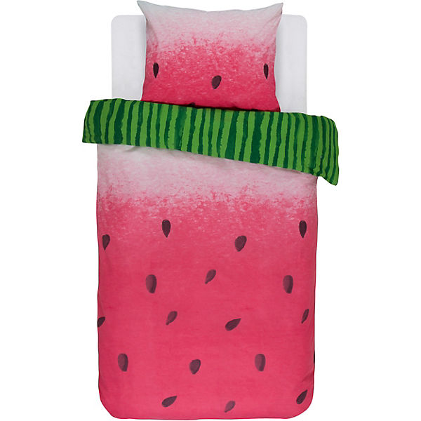 Wende- Bettwäsche Watermelon pink, 135 x 200 cm