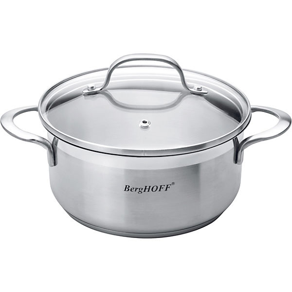 Edelstahl Topf "Bistro" mit Deckel Ø18 cm