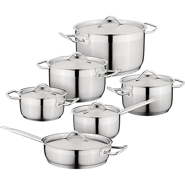 6-tlg. Edelstahl Topf Set