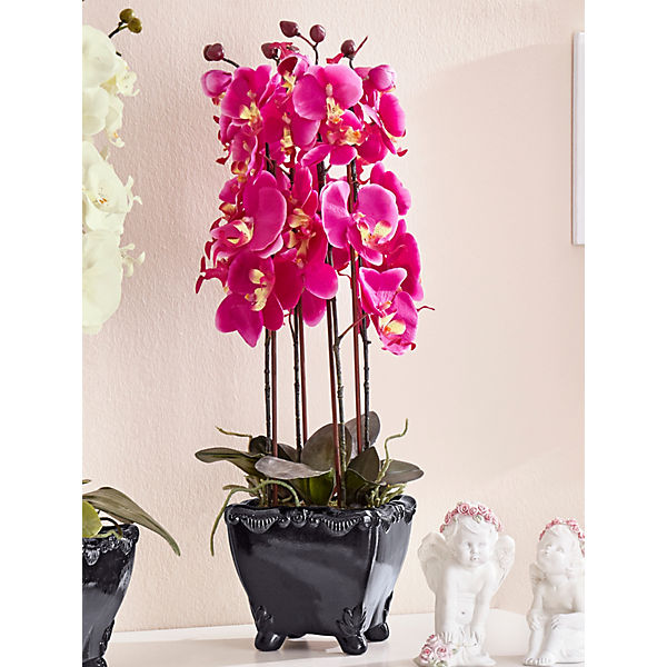 Künstliche Orchidee, getopft, Höhe 60 cm