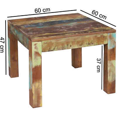 Couchtisch Kalkutta in 2 verschiedenen Größen Massivholz Wohnzimmertisch Sofatisch Bootsholz 2
