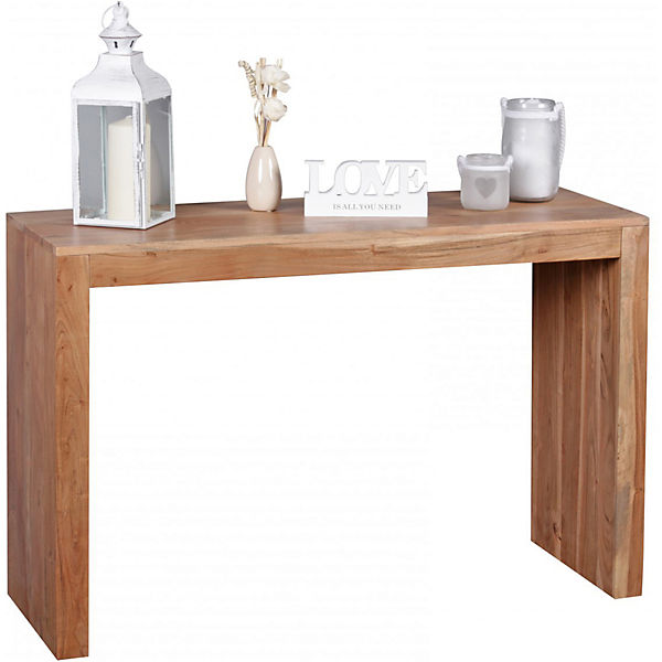 Akazie Massivholz Konsolentisch 115x40x75 cm