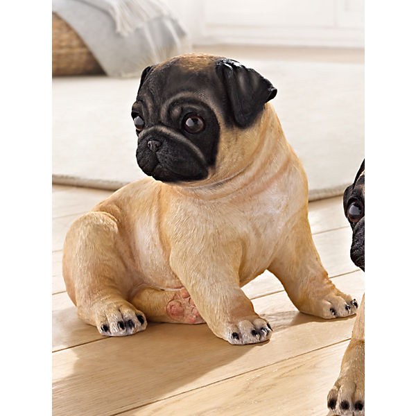 Dekofigur sitzender Mops