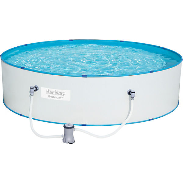 Hydrium™ Splasher Pool Set Ø460x90 cm, Stahlwandpool-Set mit Filterpumpe