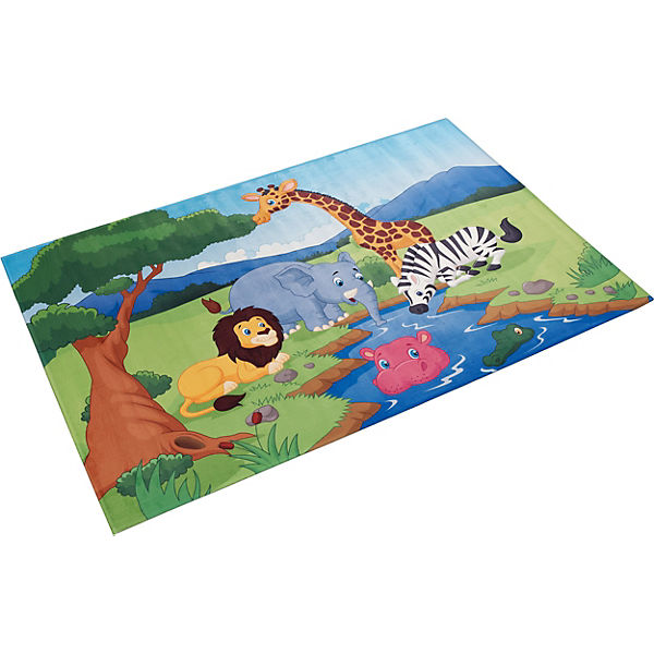 Kinderteppich Lovely Kids, Safari, 100 x 160 cm