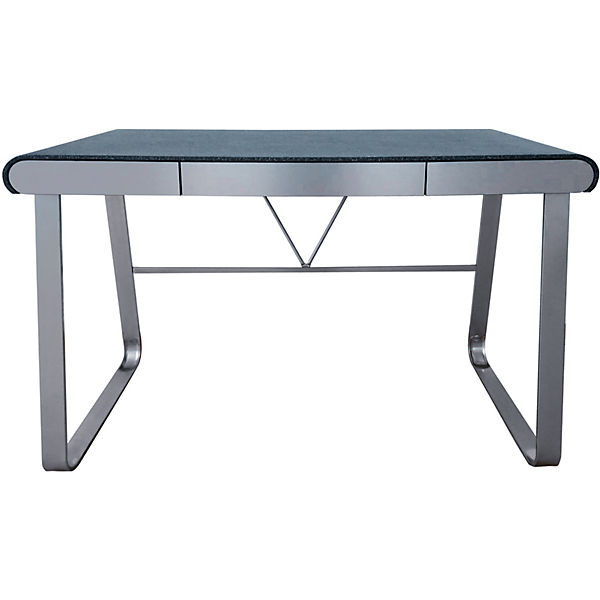 Schreibtisch CORATINI, MDF, Nickel brush
