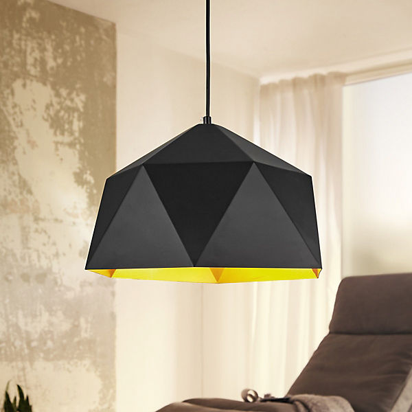 Desing Metall Pendelleuchte "Black & Gold"