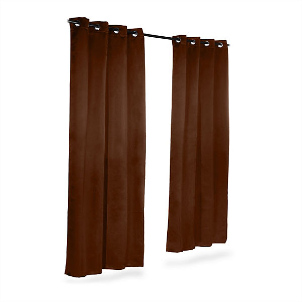 2-er Set Vorhang Black Out, blickdichter Verdunkelungsvorhang, je 245 x 135 cm