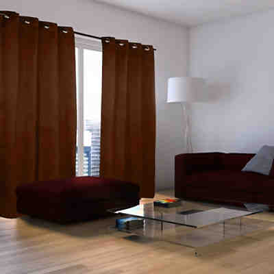 2-er Set Vorhang Black Out, blickdichter Verdunkelungsvorhang, je 245 x 135 cm 2