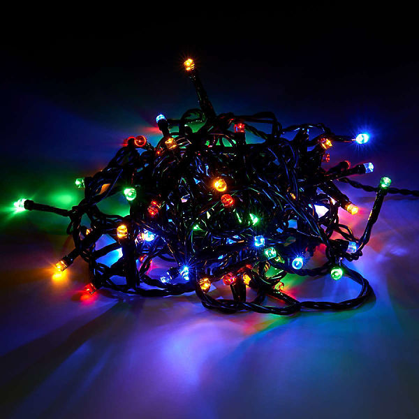 LED-Lichterkette bunt "BRIGHT NIGHT" 80 Lichter