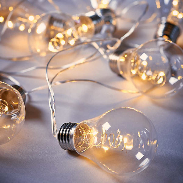 LED-Lichterkette "BULB LIGHTS" 10 Lichter