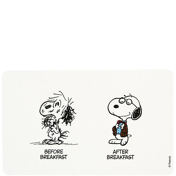 Melamin Frühstücksbrettchen "Before/After Peanuts"
