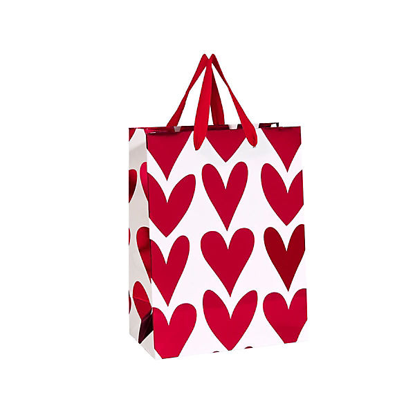 Geschenktasche "Herzen klein Heart to heart" 17x22x9 cm