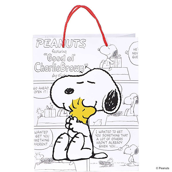 Geschenktasche "Snoopy & Woodstock Peanuts" 26x13x33 cm