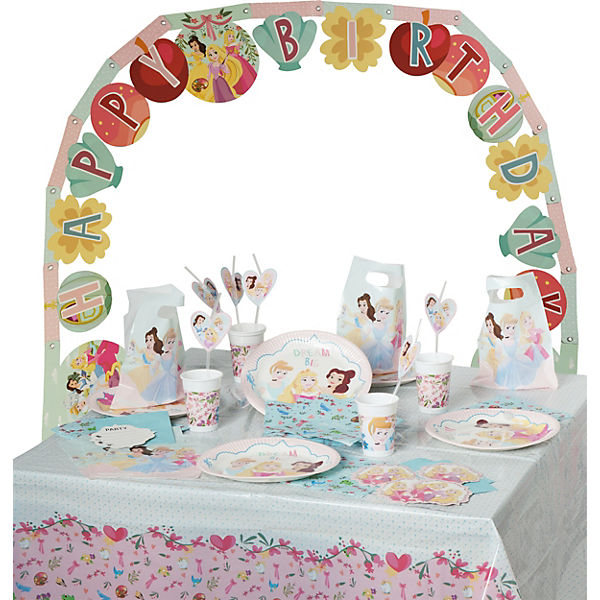 Partyset Disney Princess Dare to dream, 56-tlg.