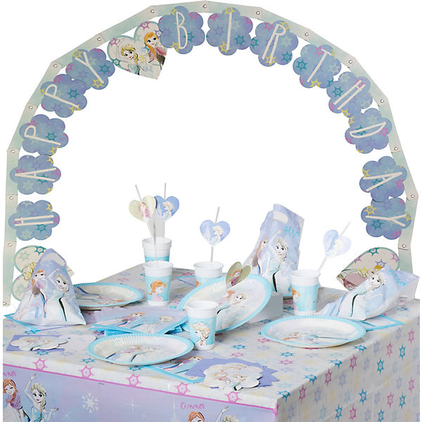 Partyset Die Eiskönig Sparkle, 56-tlg.