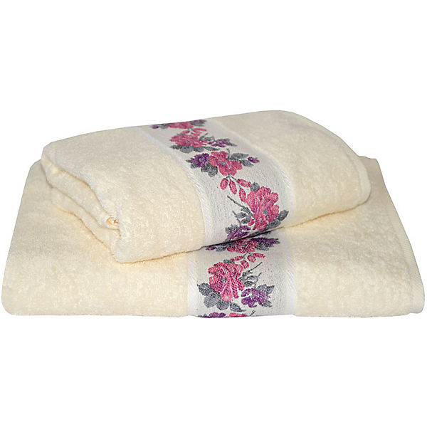 Frottier-Serie "Blumenranke"