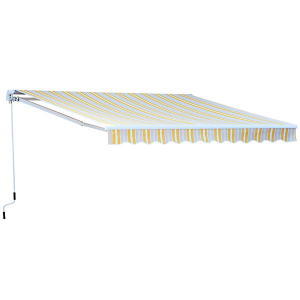 Markise mit Gelenkarm und Handkurbel 3,5x2,5x1,6 m