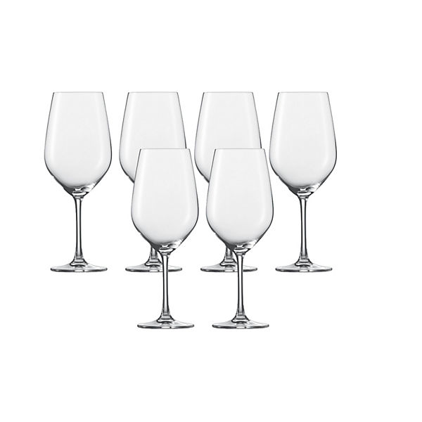 6-tlg. Wasser- Rotweinglas "Vina"