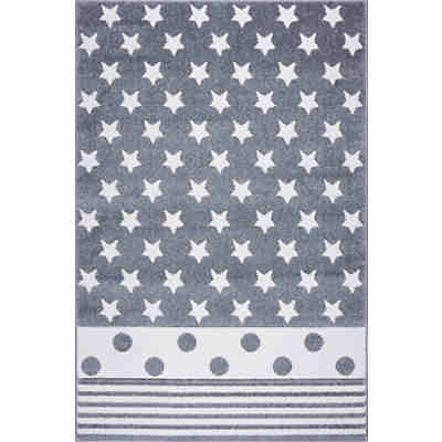 Kinderteppich, Starpoint silbergrau/weiss, 160 x 230 cm