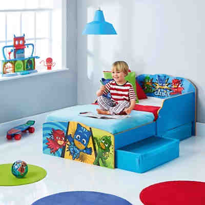 Kinderbett de Luxe, mit 2 Schubkästen, PJ Masks, blau, 70 x 140 cm