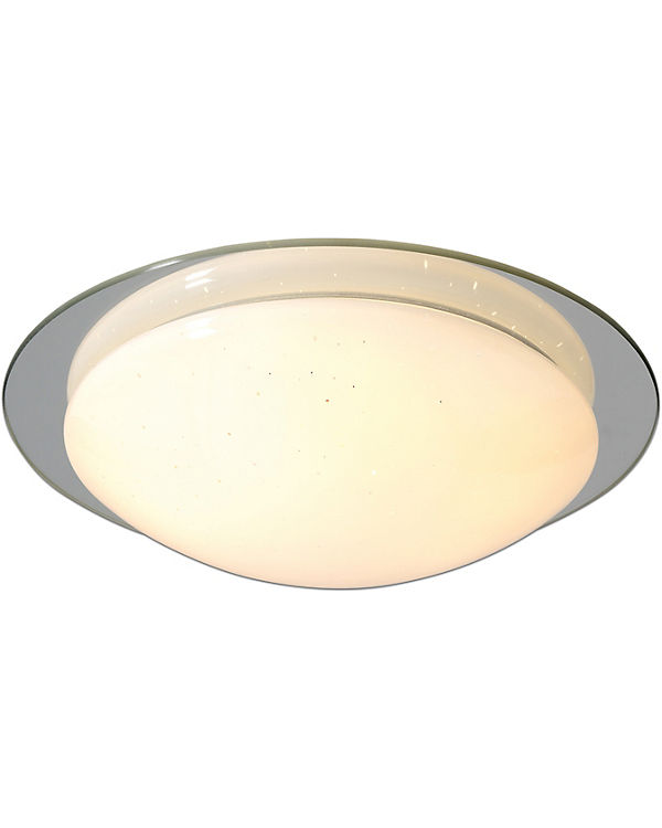 Näve „LED-Deckenleuchte „“Palma““ Ø30cm, warmweiß“ silber/weiß | 04003222845936 Näve „LED-Deckenleuchte „“Palma““ Ø30cm, warmweiß“ silber/weiß | 04003222845936