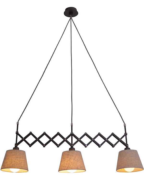 Näve „Scheren-Pendelleuchte „“Adrienne““ max. B52-86cm“ creme/schwarz | 04003222873106 Näve „Scheren-Pendelleuchte „“Adrienne““ max. B52-86cm“ creme/schwarz | 04003222873106