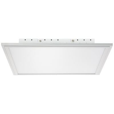 Flat LED Deckenaufbau-Paneel 42x42cm alu/weiß WiZ-App, silber