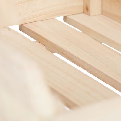 Stapelkisten aus Holz, beige, relaxdays | yomonda