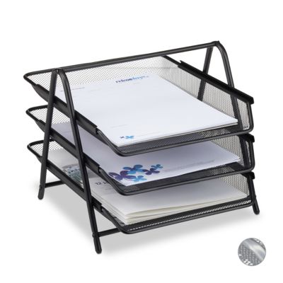 Papier-Ablage, silber, | yomonda