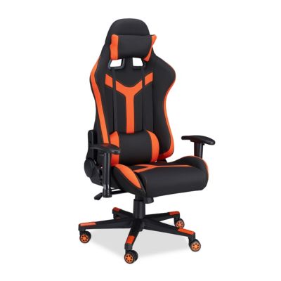 Gaming Stuhl XR10 für Pro Gamer, orange, relaxdays yomonda