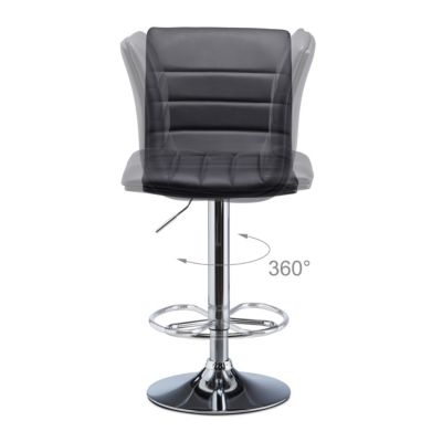 Barhocker 2er Set höhenverstellbar, schwarz, relaxdays | yomonda