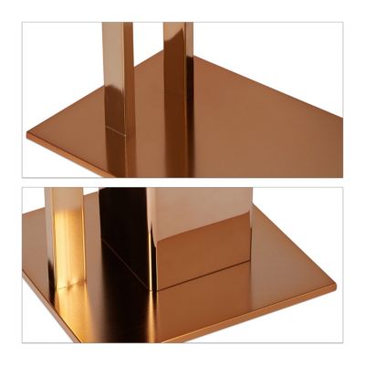 2 tlg. Badezimmer Set mit Handtuchhalter & WC-Garnitur, bronze, | yomonda