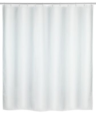 WENKO Anti-Schimmel Duschvorhang Palais, Textil (Polyester), 180 x 200 cm, waschbar weiß | 04008838237298