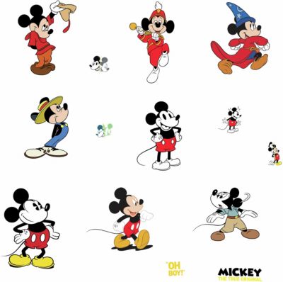 Micky Maus 13 mm Kinder Knopf Disney